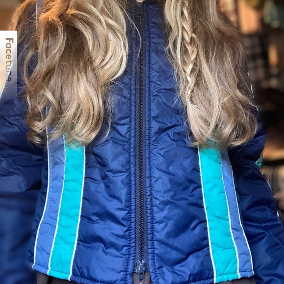 Vintage Retro Slalom Puffer Jacket - Picture 1 of 16